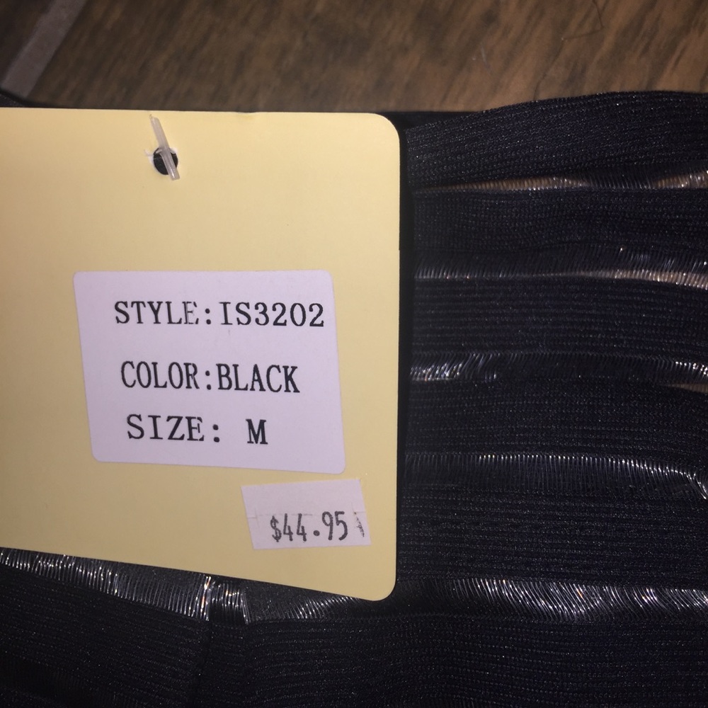 🛍 INA metallic stripe skirt - Picture 3 of 6